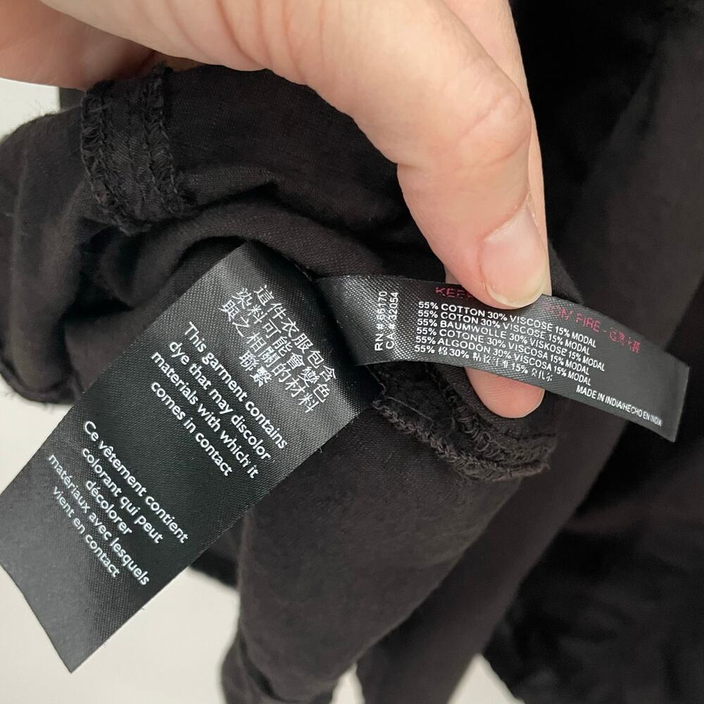 Anthropologie Daily Practice Mollie Tunic Dress Black M - Picture 9 of 10